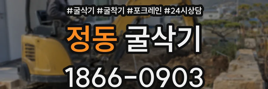 정동 굴삭기