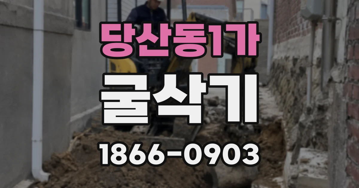 당산동1가 굴삭기