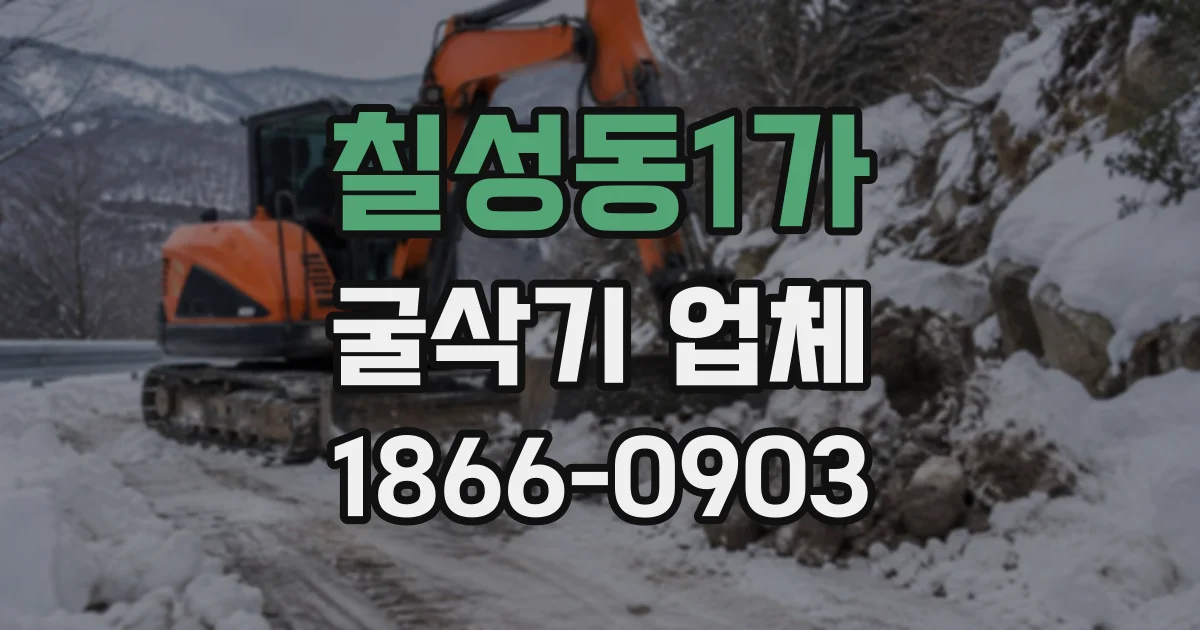 칠성동1가 굴삭기업체