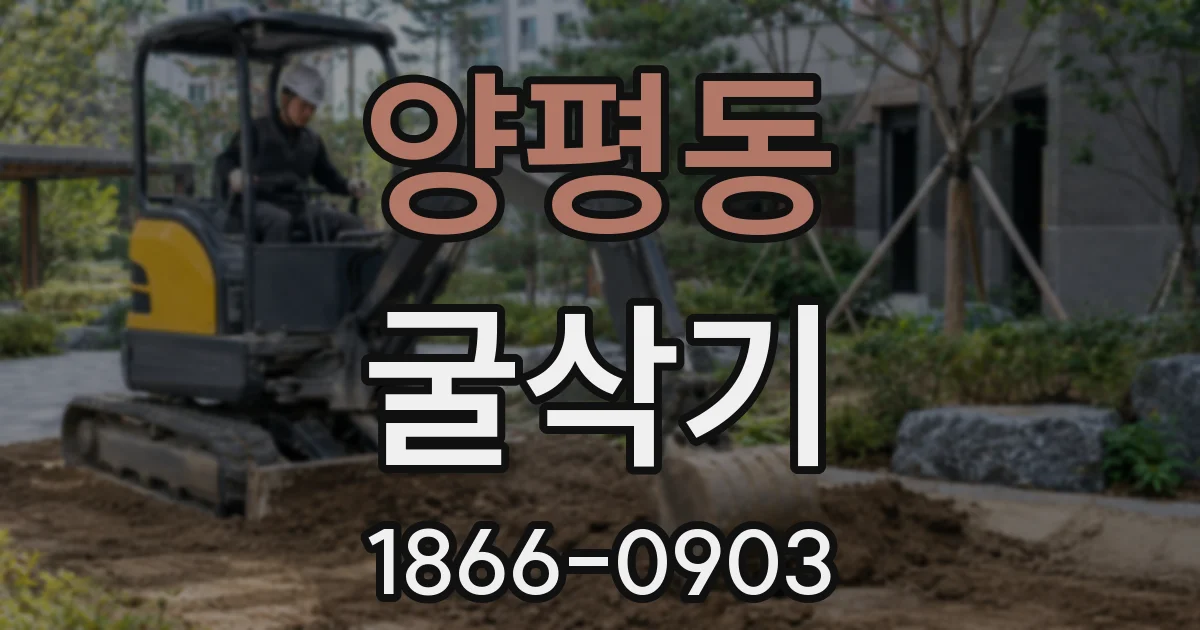 양평동 굴삭기