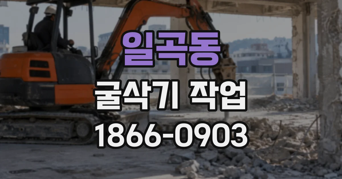 일곡동 굴삭기작업