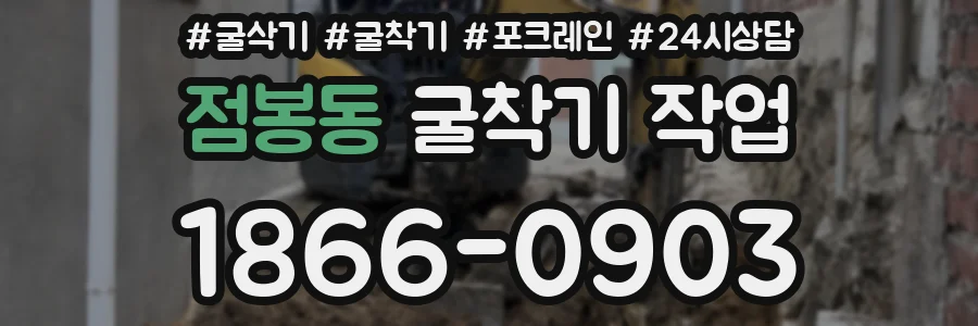점봉동 굴착기 작업