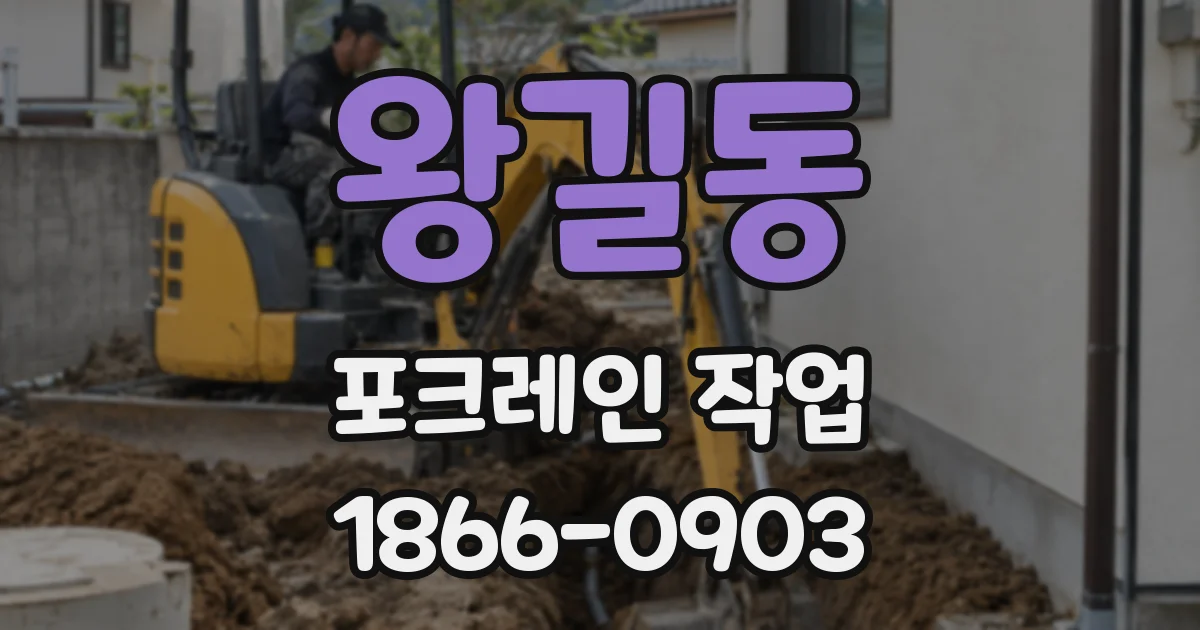 왕길동 포크레인 작업