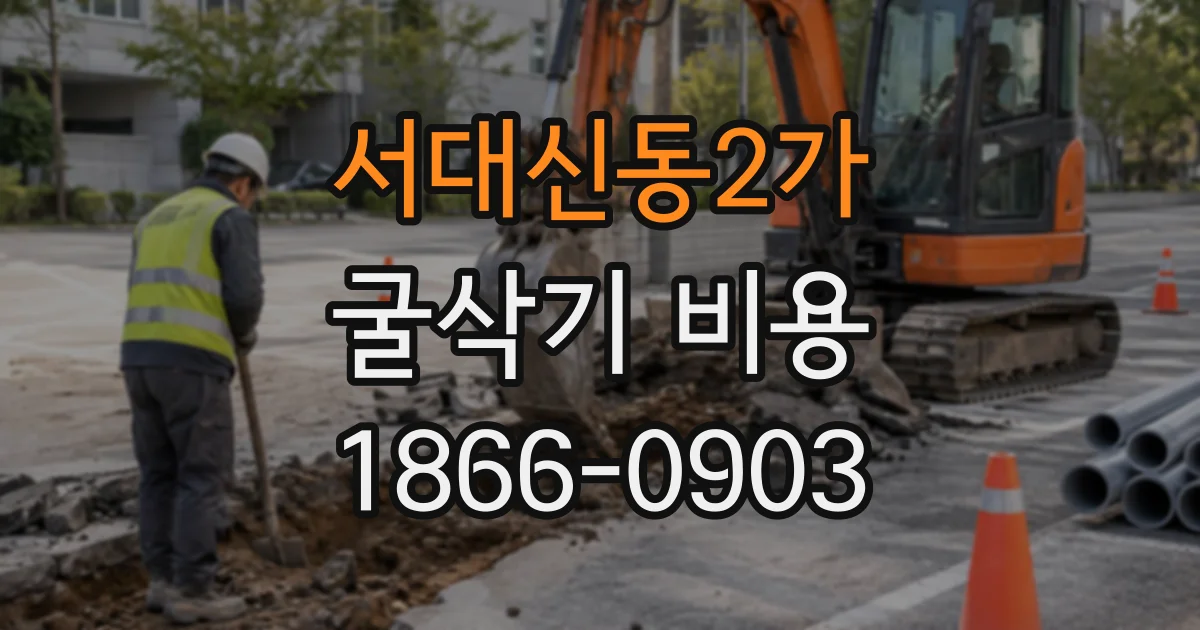 서대신동2가 굴삭기비용