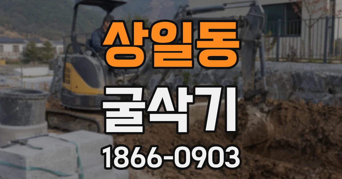 상일동 굴삭기