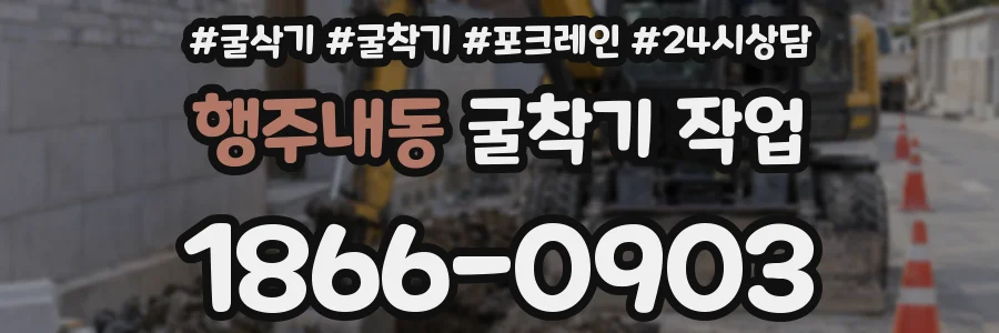 행주내동 굴착기 작업