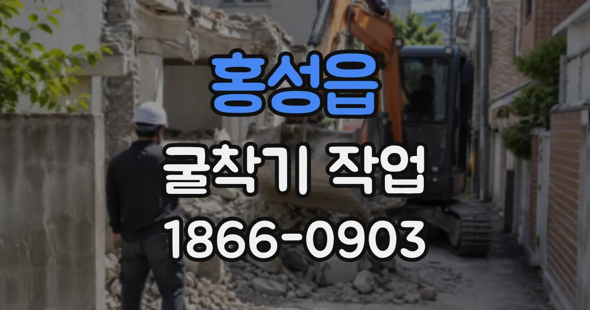 홍성읍 굴착기작업