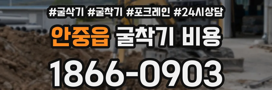 안중읍 굴착기 비용