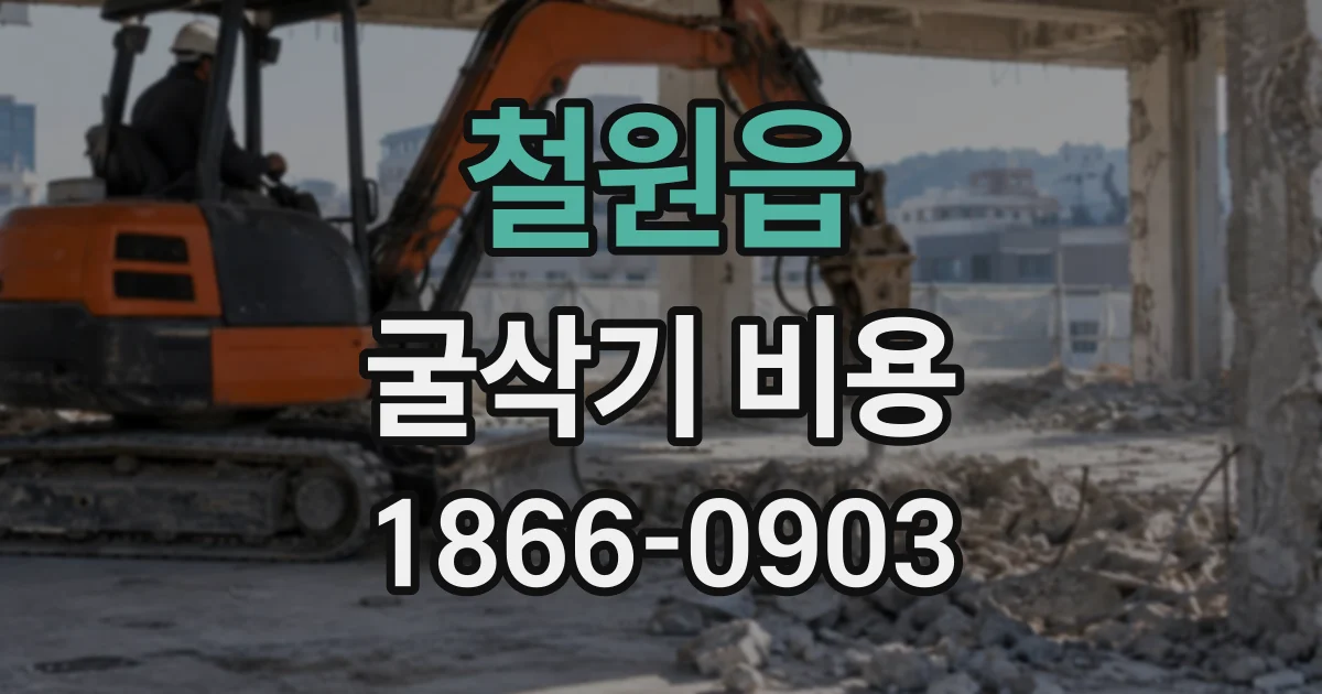철원읍 굴삭기비용