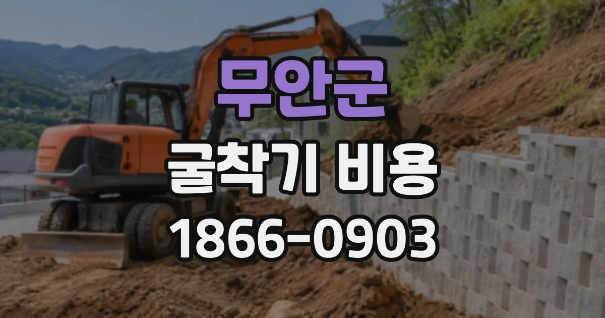 무안군 굴착기비용