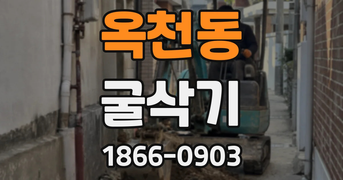 옥천동 굴삭기