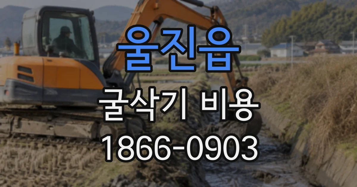 울진읍 굴삭기비용