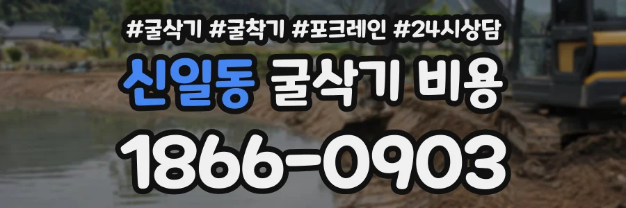 신일동 굴삭기비용 상담 전화 1866-0903