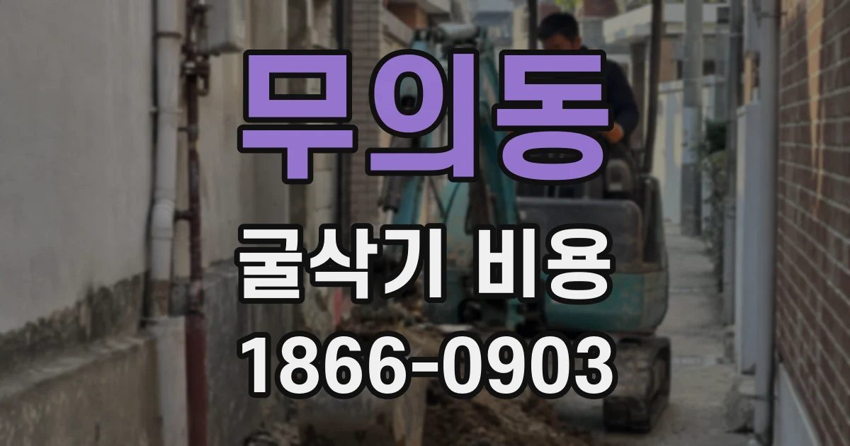 무의동 굴삭기 비용