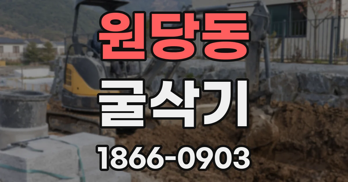원당동 굴삭기