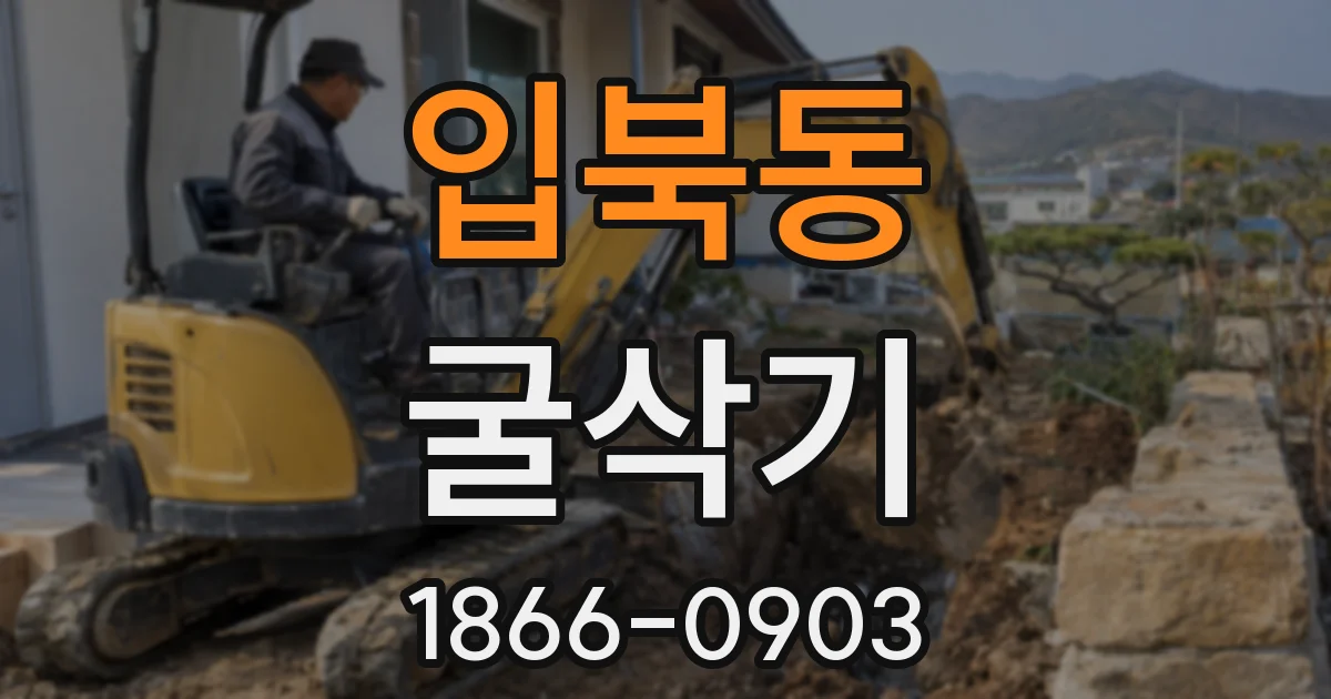 입북동 굴삭기