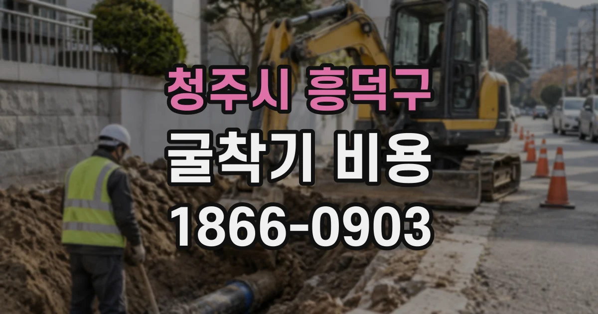 청주시 흥덕구 굴착기비용