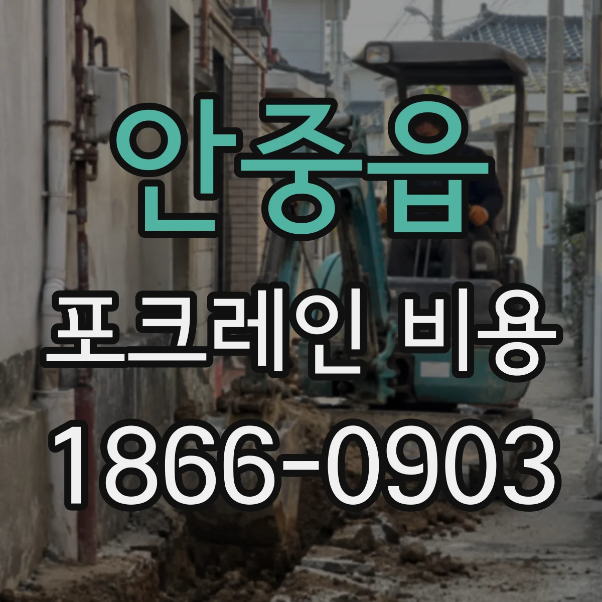 안중읍 포크레인 비용