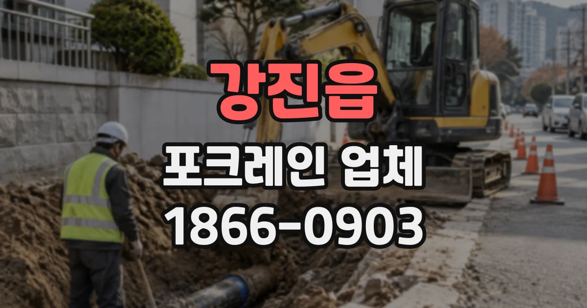 강진읍 포크레인업체