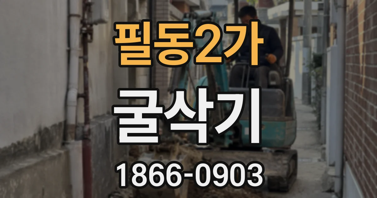 필동2가 굴삭기