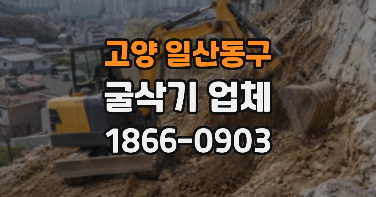 고양 일산동구 굴삭기 업체