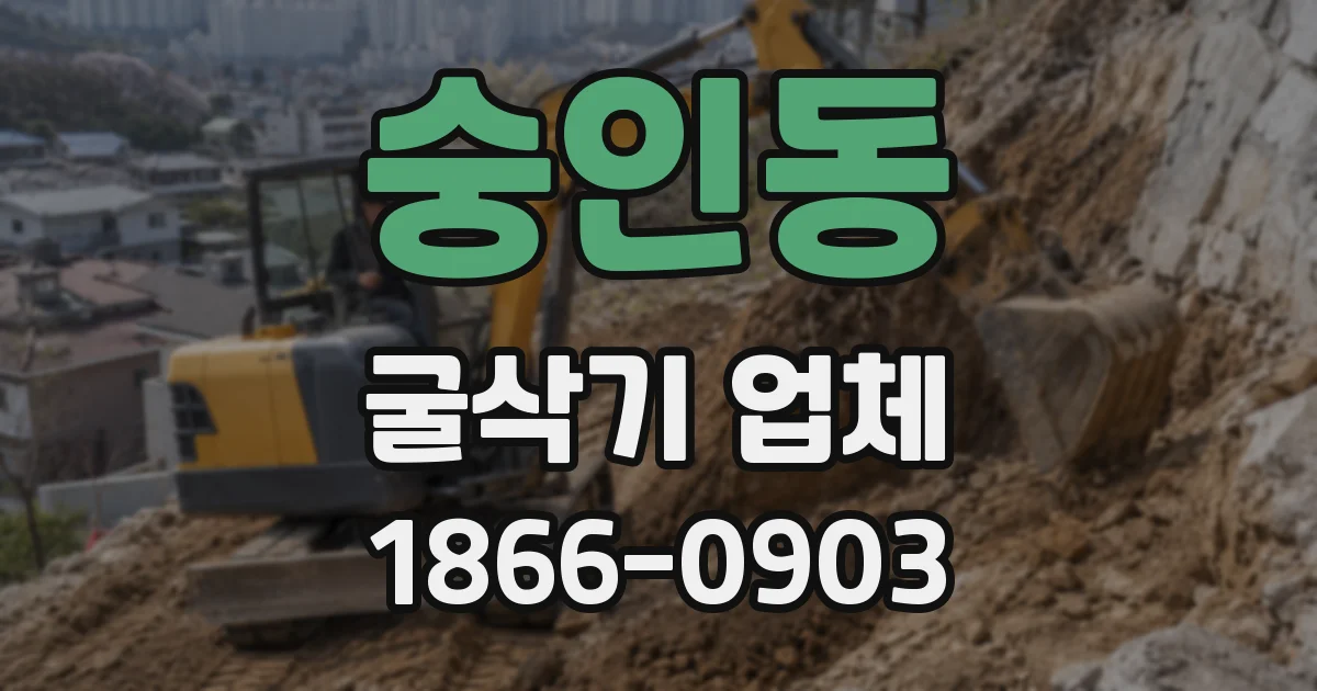 숭인동 굴삭기 업체