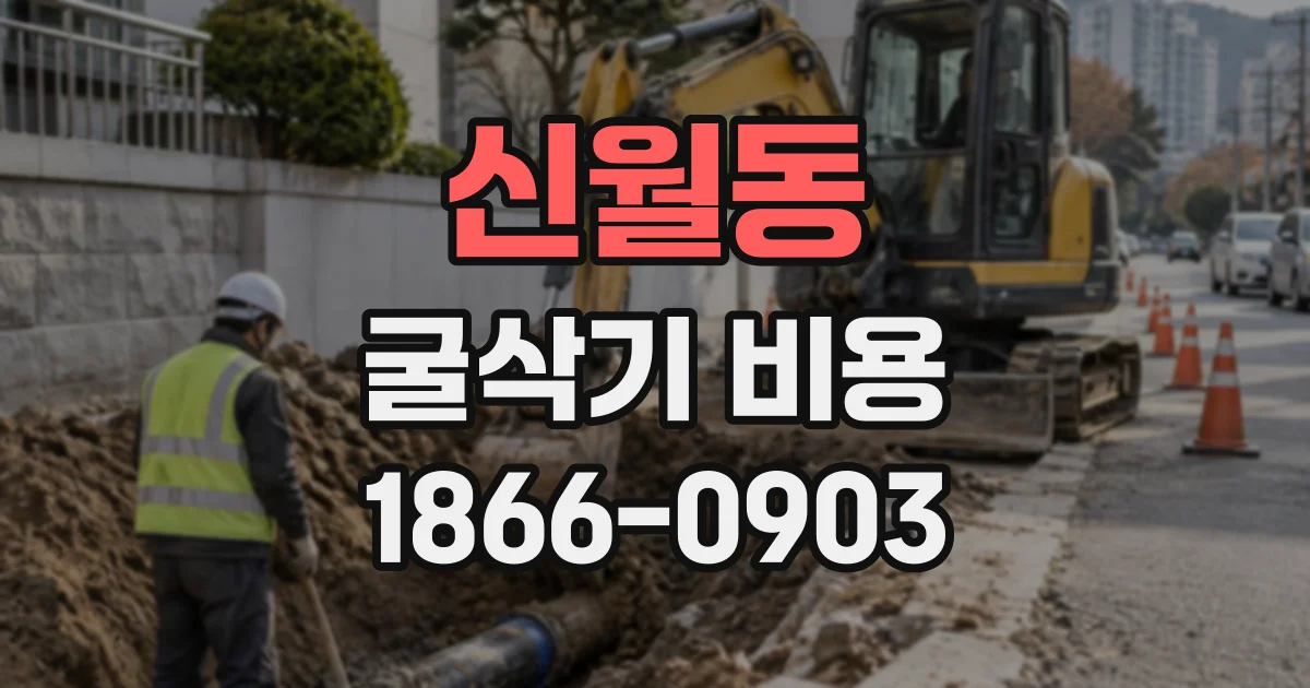 신월동 굴삭기비용
