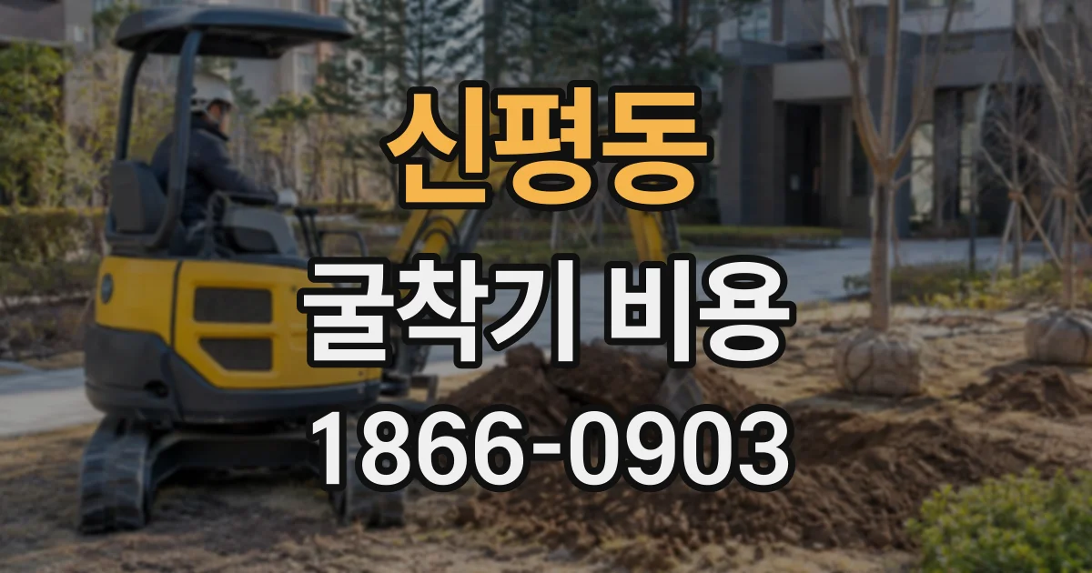 신평동 굴착기비용