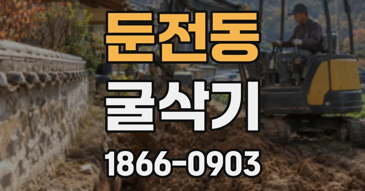 둔전동 굴삭기