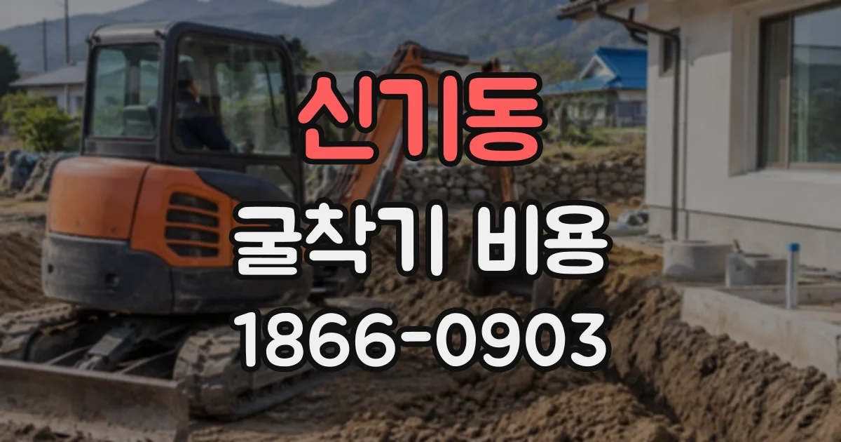 신기동 굴착기비용