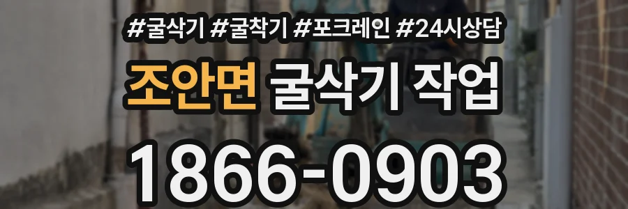 조안면 굴삭기 작업