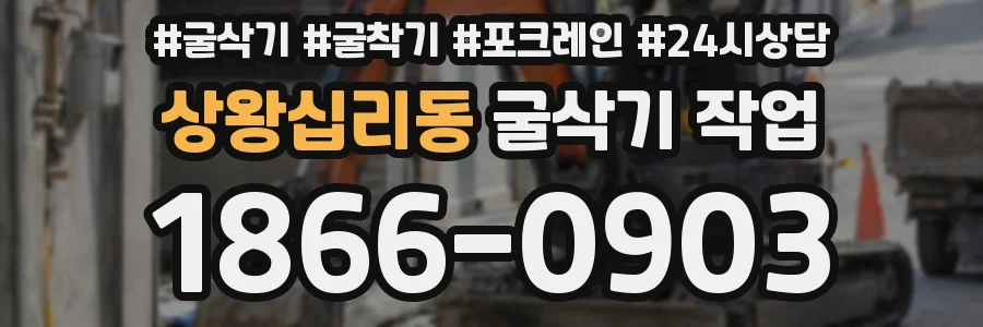 상왕십리동 굴삭기 작업