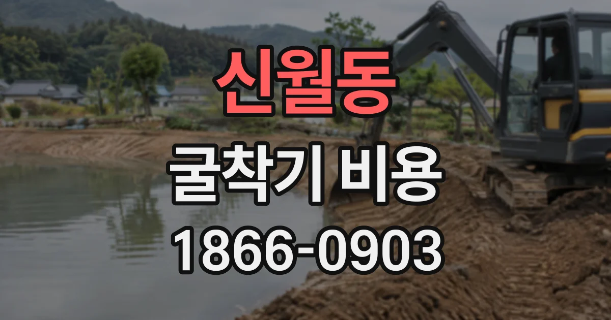 신월동 굴착기비용