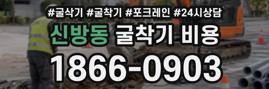신방동 굴착기비용 상담 전화 1866-0903