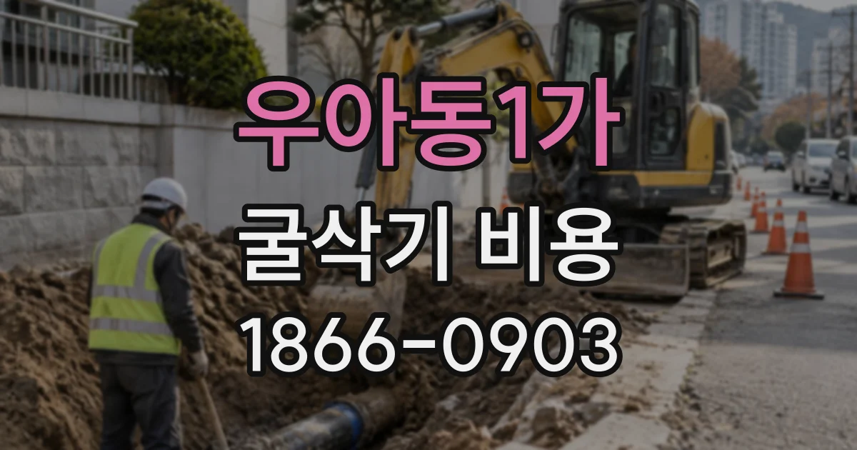 우아동1가 굴삭기비용