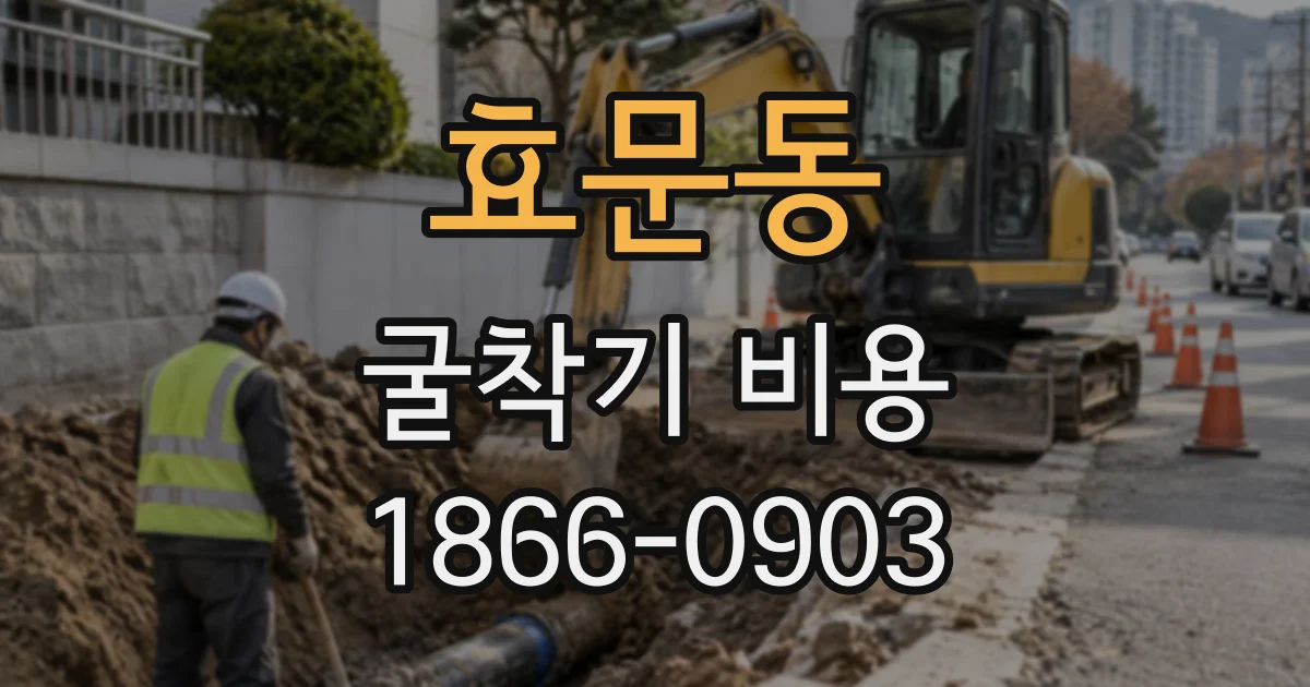 효문동 굴착기비용