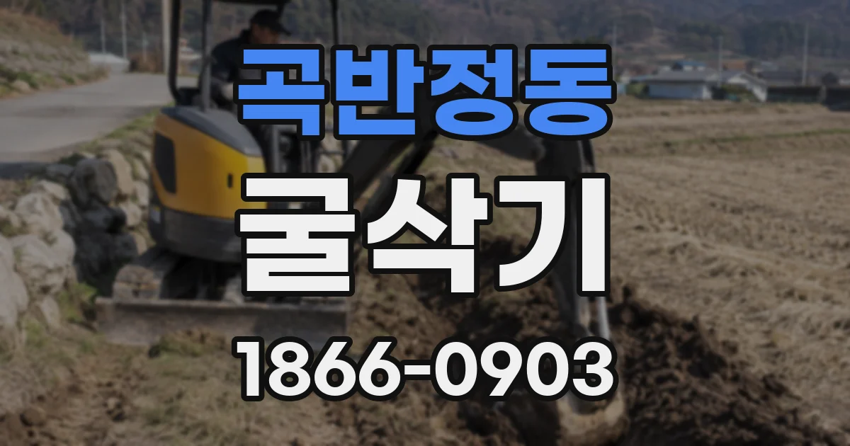 곡반정동 굴삭기