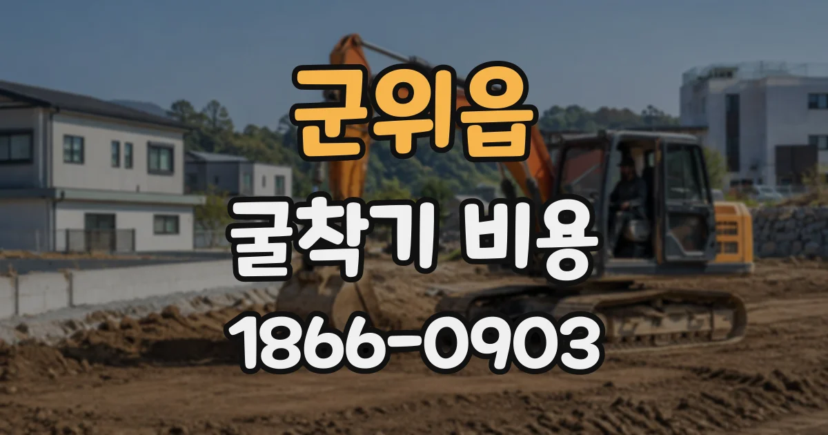 군위읍 굴착기비용