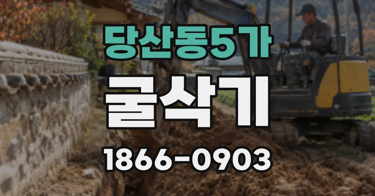 당산동5가 굴삭기
