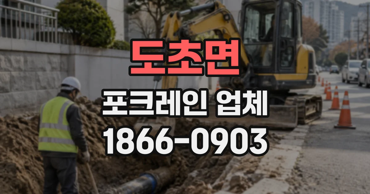 도초면 포크레인업체