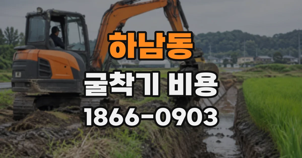 하남동 굴착기비용