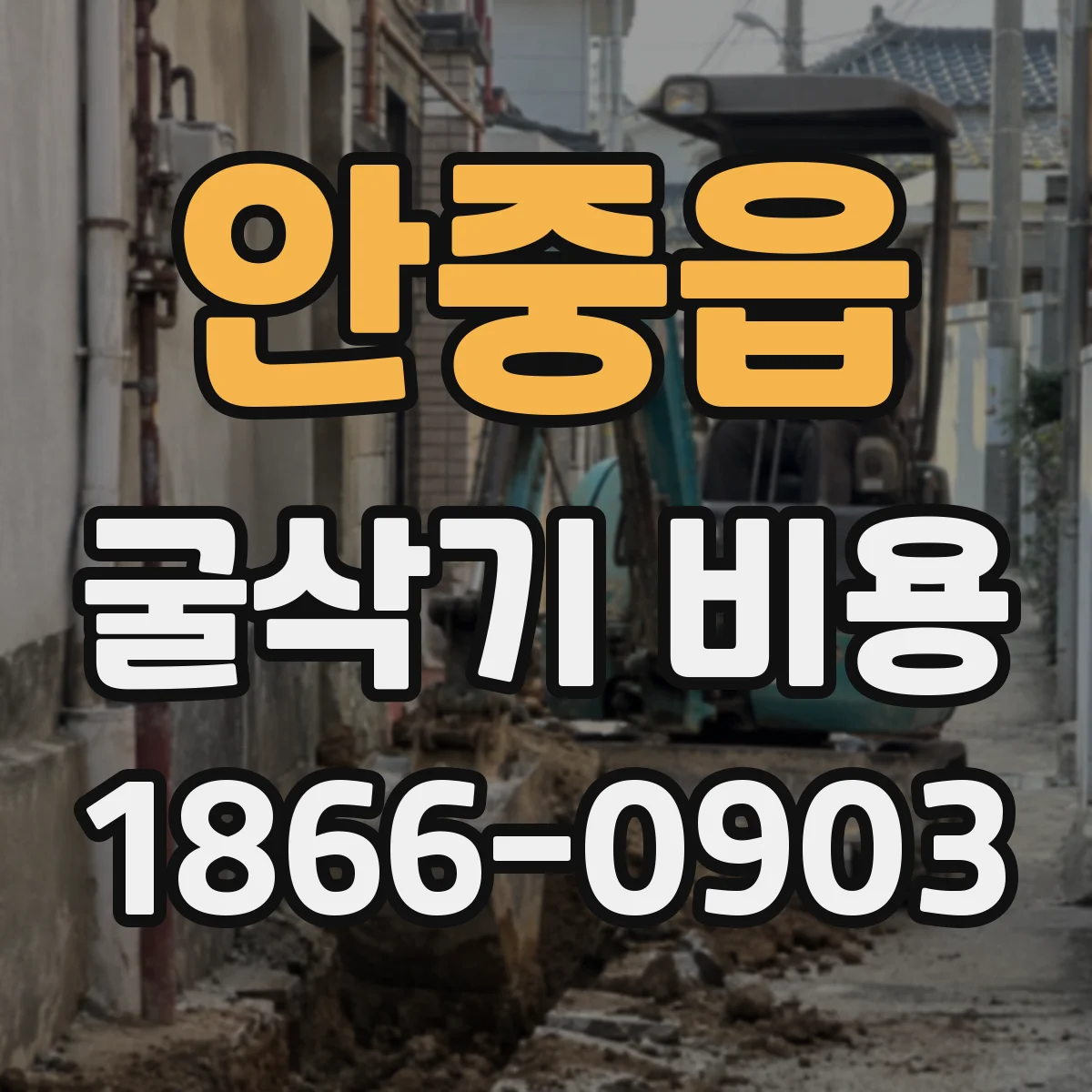 안중읍 굴삭기 비용