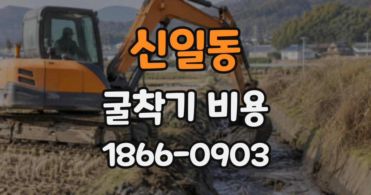 신일동 굴착기비용