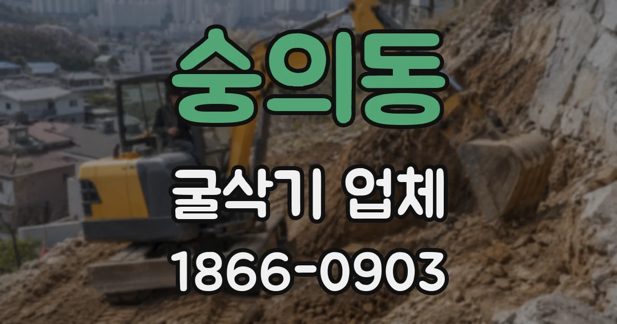 숭의동 굴삭기 업체
