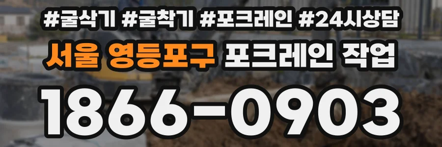 서울 영등포구 포크레인 작업