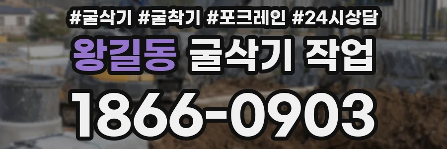 왕길동 굴삭기 작업