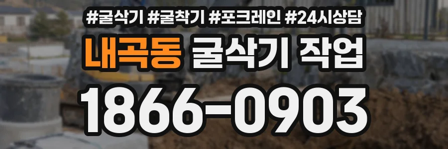 내곡동 굴삭기 작업