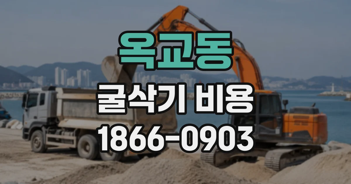 옥교동 굴삭기비용