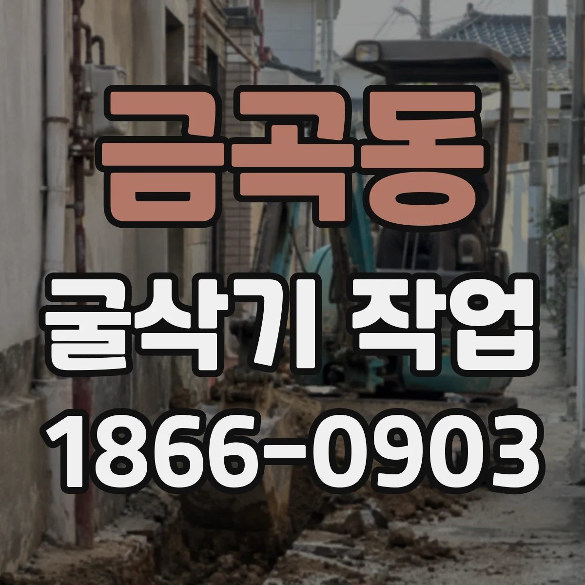 금곡동 굴삭기 작업