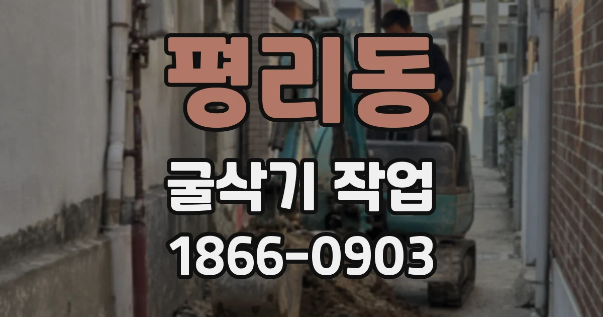 평리동 굴삭기 작업